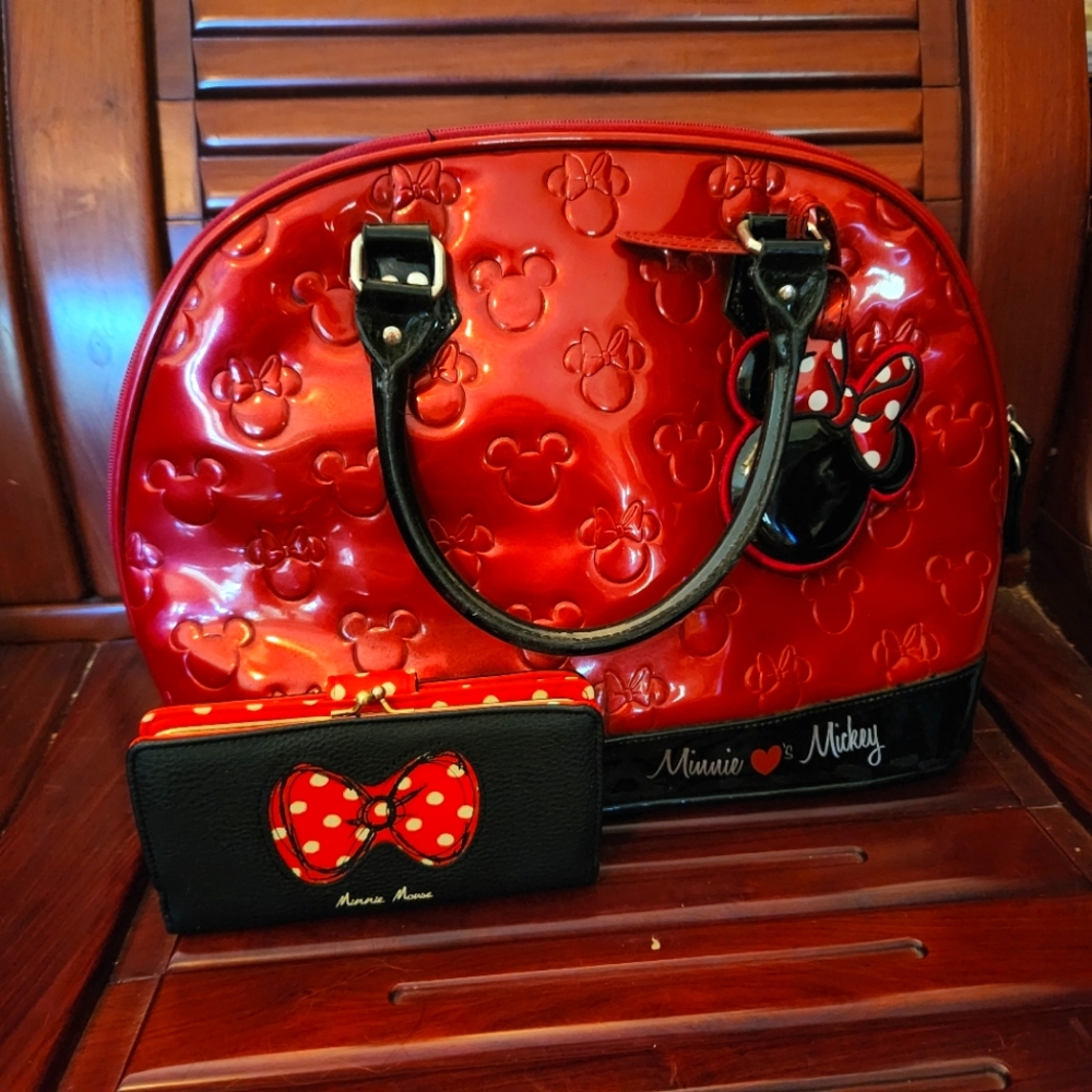 🐭 Minnie Mouse Purse with Matching Wallet 🐭